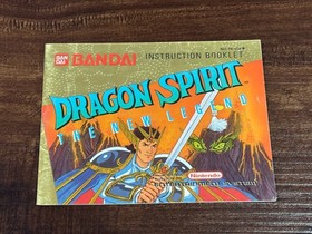 Dragon Spirit The New Legend Nintendo NES Instruction Manual Only