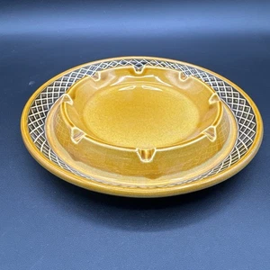 Vintage Westwood Ironstone Butterscotch Carmel Ashtray 1970's Great Condition - Picture 1 of 4