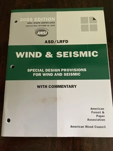 Special Design Provisions for Wind and Seismic-ASD/LRFD 2005 - Picture 1 of 4