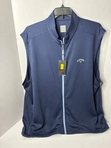 Callaway Weather Series Vest Full Zip Navy Size XXL New - Picture 1 of 2