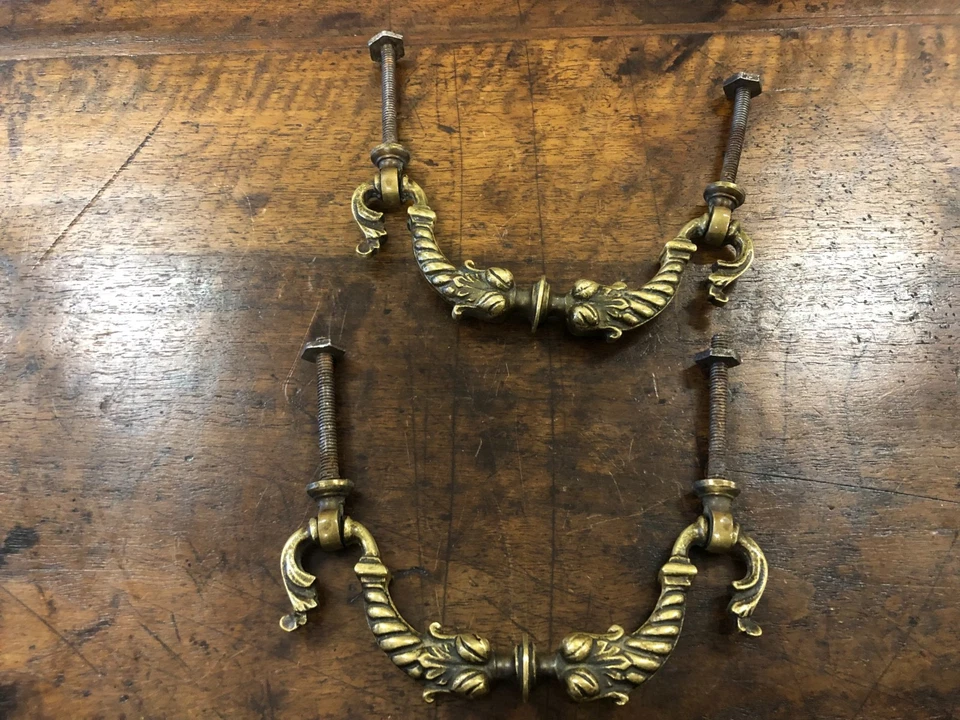 paire de poignées en bronze 19e - Photo 1/1