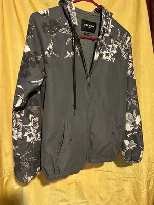 Chaqueta Bomber Floral Obey N 89 Maven Gris y Tostado Talla S Con Capucha Cremallera  Foto 1 de 4