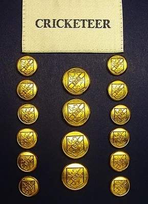 16 CRICKETEER REPLACEMENT BUTTONS 2-PART BUTTONS  BY WATERBURY GOOD USED COND - Image 1 of 4