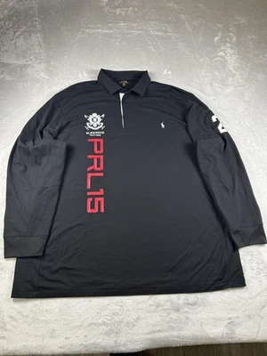 Ralph Lauren Polo Shirt Mens 3XL Tall Black Blackwatch PRL15 Long Sleeve Golf - Image 1 of 4