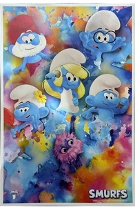 Promo The Smurfs 2025 12x18 Promotional Limited Edition movie poster AMC - Picture 1 of 1