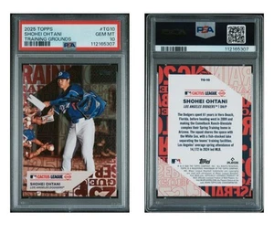 Shohei Ohtani PSA 10 2025 Topps Training Grounds #TG10 Dodgers Cactus Pop 11 - Picture 1 of 2