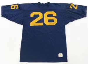 Seltenes Vintage Champion #26 Mesh Football Training Trikot 70er 80er Michigan Farben Gr. M - Bild 1 von 13