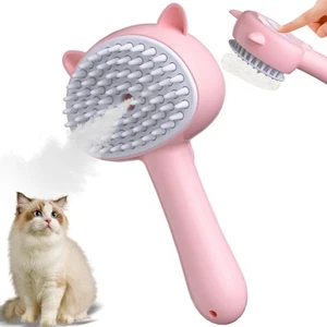 Cat Dog Steam Brush Comb for Shedding 4 in 1 Pet Brush with Handle - Picture 1 of 7