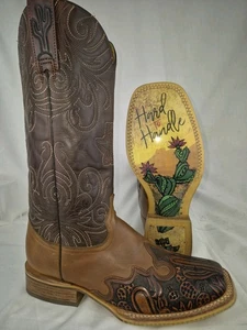 Botas de Vaquera TIN HAUL "Cactooled" Con Suela "Difícil de Manejar" Talla 8 M NUEVAS Sin Caja - Imagen 1 de 11