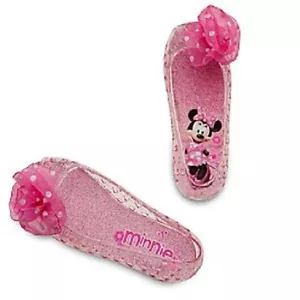 ZAPATOS DE DISFRAZ MINNIE MOUSE~ROSA~Iluminados~niñas~5/6~nuevo con etiquetas~tienda Disney~2010 - Imagen 1 de 9