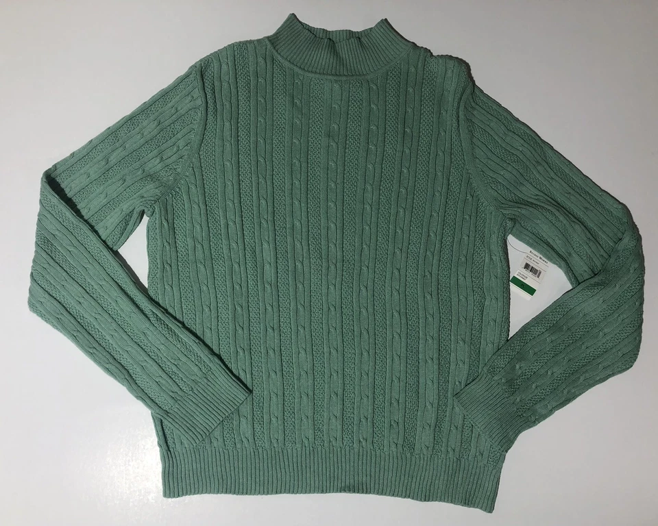 Womens Petite size PL Studio Works Petite Mint Green Sweater NWT - Image 1 of 4