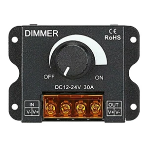LED Light Adjuster DC 12-24V 30A/No Strobe with Knob Switch LED Light Bar BrigJ7 - Picture 1 of 8