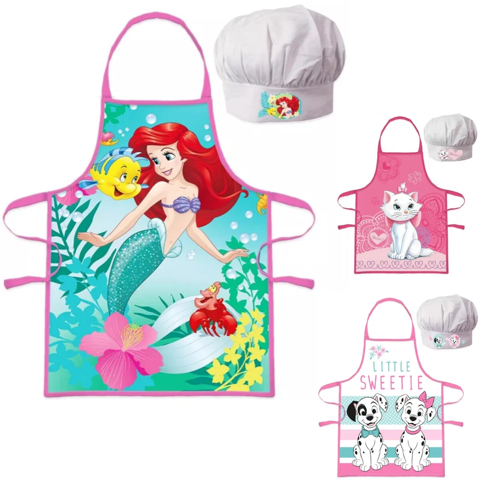 Disney Ragazza Grembiule da Cucina Set Grembiule Torna 2 Pezzi Grembiule Tempo - Immagine 1 di 1