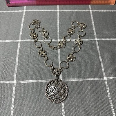 RARO COLLAR COLGANTE DISCO REDONDO ESTERLINA GRUESO 22” John Hardy Batu Kawung Foto 1 de 4