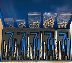 METRIC THREAD REPAIR WIRE INSERT KIT TAP SET HELICOIL INSERTS HELI COIL HSS KITS - Picture 1 of 5