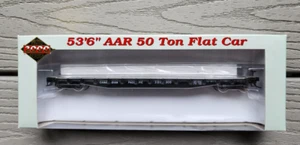 LIFE-LIKE PROTO 2000 HO 1/87 CPR 53'6" AAR 50 TON FLAT CAR RD #301300 NIB 101707 - Picture 1 of 13