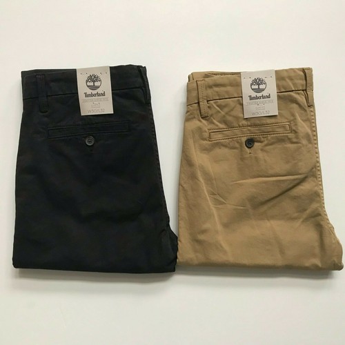 Pantaloni chino Timberland da uomo Sargent Lake Twill elasticizzati nuovi con etichette A1MTJ nuovi