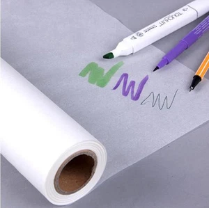 46M*30CM Super Transparent Draft Sketch Butter Paper Tracing Paper Roll White - Picture 1 of 9