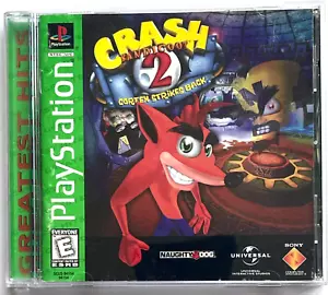 ECCELLENTE GIOCO SONY PLAYSTATION 1 CRASH BANDICOOT 2 HITS CORTEX STRIKES BACK PS1 - Foto 1 di 2