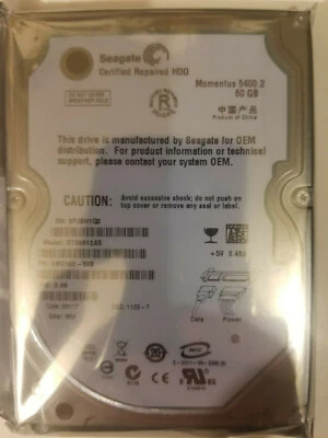 Seagate ST96812AS PN 9W3182-503 FW 3.06 WU 60GB SATA 2.5" HD Date 08117 - Image 1 of 2