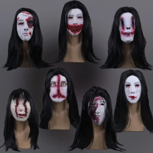 Scary Witch Skull Zombie Vampire Devil Mask Halloween Masquerade Mask Props - Picture 1 of 52