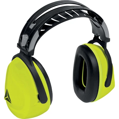 DELTAPLUS Delta Plus INTERLAGOS2 Overhead Ear Defenders – Adjustable Comfort & Built-in Ra