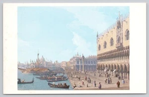 Pintura de San Marino California, Antonio Canal llamada Canaletto, postal vintage - Imagen 1 de 2