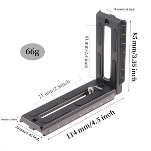 US JLWIN Vertical QR Plate L Bracket fr DJI Ronin RS2 RSC2 RS3 Pro Arca-Swiss - Picture 1 of 12