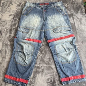 Vintage Girbaud Jeans Shuttle Band Cargo Baggy Y2K Rave Größe 42 - Bild 1 von 9