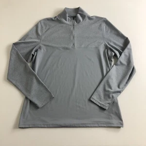 Under Armour Gray Quarter Zip Pullover Mens Long Sleeve Athletic Gym Training L - Picture 1 of 4