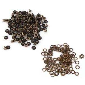 (5mm)100pcs Metal Eyelets Kits Small Grommets With Washers Fastener For Leather - Picture 1 of 1
