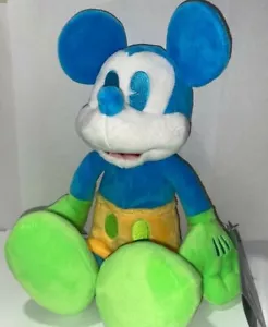Disneys Mickey Mouse NEON Sitzsack Plüsch 12 Zoll hellblau NEU - Bild 1 von 1