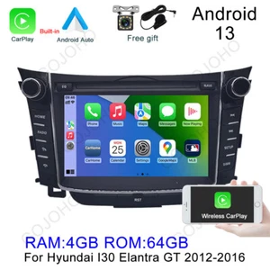 64GB Android Car Radio Stereo GPS Carplay For Hyundai I30 Elantra GT 2012-2016 - Picture 1 of 20