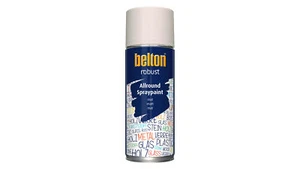 Belton - Diseño Robusto Resina Spray Pintura Blanco Puro RAL 9010 Mate (400 ml) - Imagen 1 de 1