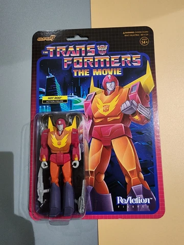 Hot Rod Transformers The Movie Super 7 Reaction Figure Cover