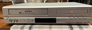 Apex Dvd VCR Combo Adv-3800 W/ Remote & Playback Tested 4 Head Hi-Fi VHS DVD VCR - Picture 1 of 12
