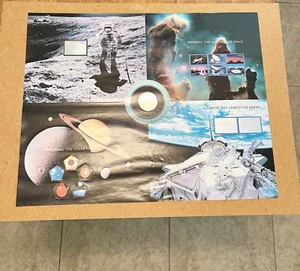 USPS World Stamp Expo 2000 Space Achievement and Exploration Sheet - Picture 1 of 6