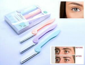 Women & Men Beauty 3 pcs x Eyebrow Blades Shaver Sharp Facial Razor Trimmer UK
