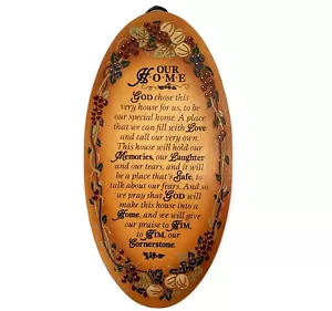 Dexsa Oval Wood Plaques ~ Our Home ~ 12" - Picture 1 of 3