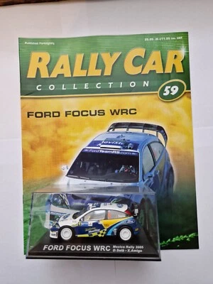 IXO Deagostini 1/43 Ford Focus WRC Mexico Rally 2005 Pressofuso Auto + Mag - Immagine 1 di 3