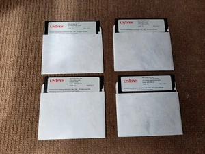 Rare Vintage Unisys Microsoft Windows/286 2.1 1987 4 x 5.25" disks - untested - Afbeelding 1 van 4