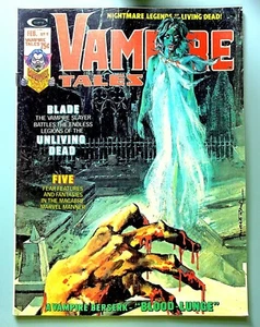 Vampire Tales #9 ~ MARVEL 1975 ~ BLADE The Vampire Slayer FN - Picture 1 of 2