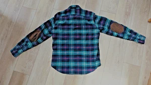 J.Crew Hemd Herren Medium Flanell kariert Ellenbogen Patches Knopfleiste Langarm - Bild 1 von 8