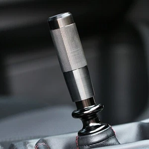 SSCO MATTE BRUSHED BLACK KR-S 4" 390 GRAMS SHIFT KNOB SHIFTER STICK WEIGHTED - Foto 1 di 5