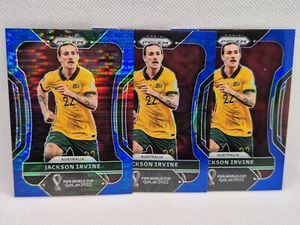 #/49 #/135 #/299 Jackson Irvine Australia 2022 Panini World Cup Prizm Lot (3) - Picture 1 of 2