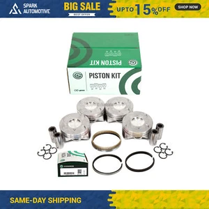 Pistons w/ Rings fit 06-09 Honda Civic 1.8L DOHC R18A1 - Picture 1 of 7