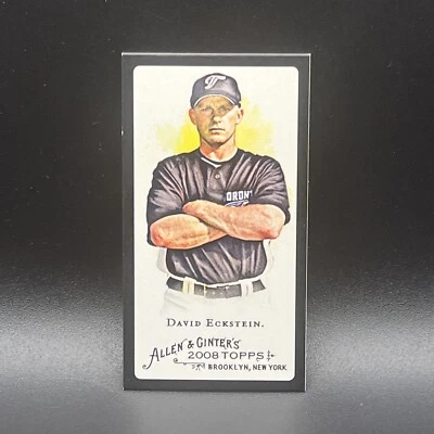 David Eckstein 2008 Topps Allen & Ginter's Mini Black Border #93 Blue Jays - Image 1 of 2