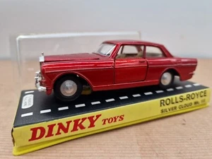 Vintage Dinky Toys Boxed No. 127 Rolls Royce Silver Cloud Mk III Tan Interior - Picture 1 of 5