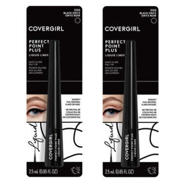 Pack of 2 CoverGirl Perfect Point Plus Liquid Liner, Black Onyx 200 - Image 1 of 4