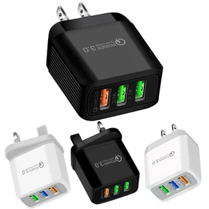 5v 3A 3 USB Phone Wall Charger Power Adapter Home Travel Power Phone Charger - Picture 1 of 13